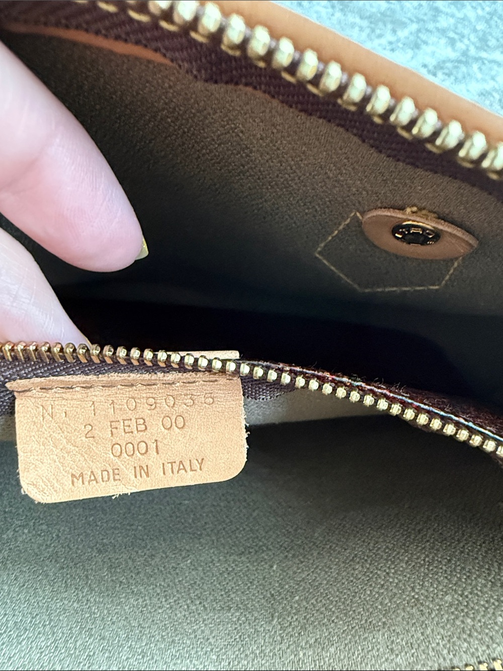 Etro Dark Brown Leather Satchel with Tan Handles - Picture 9 of 16